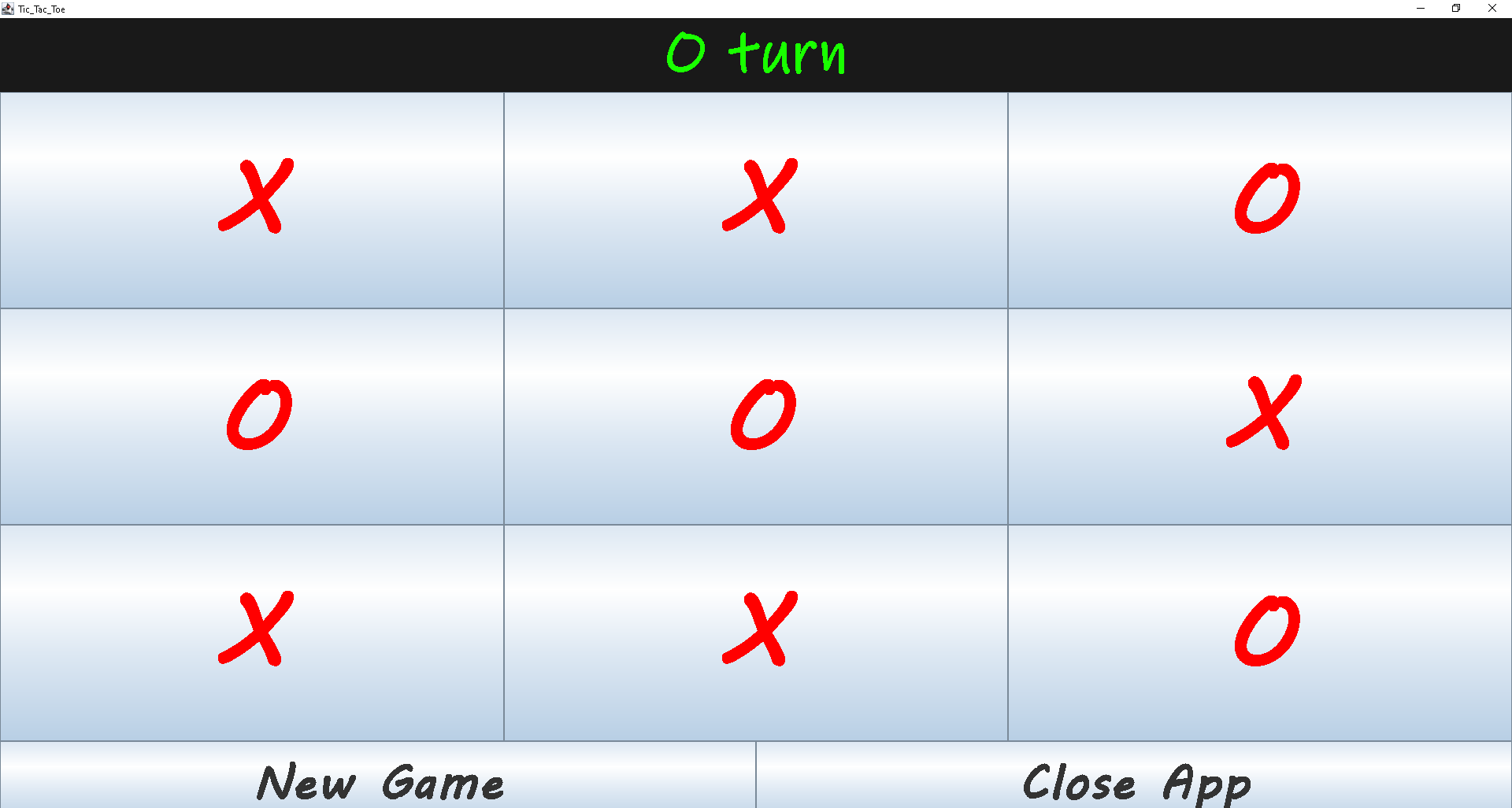 Java X and O Game